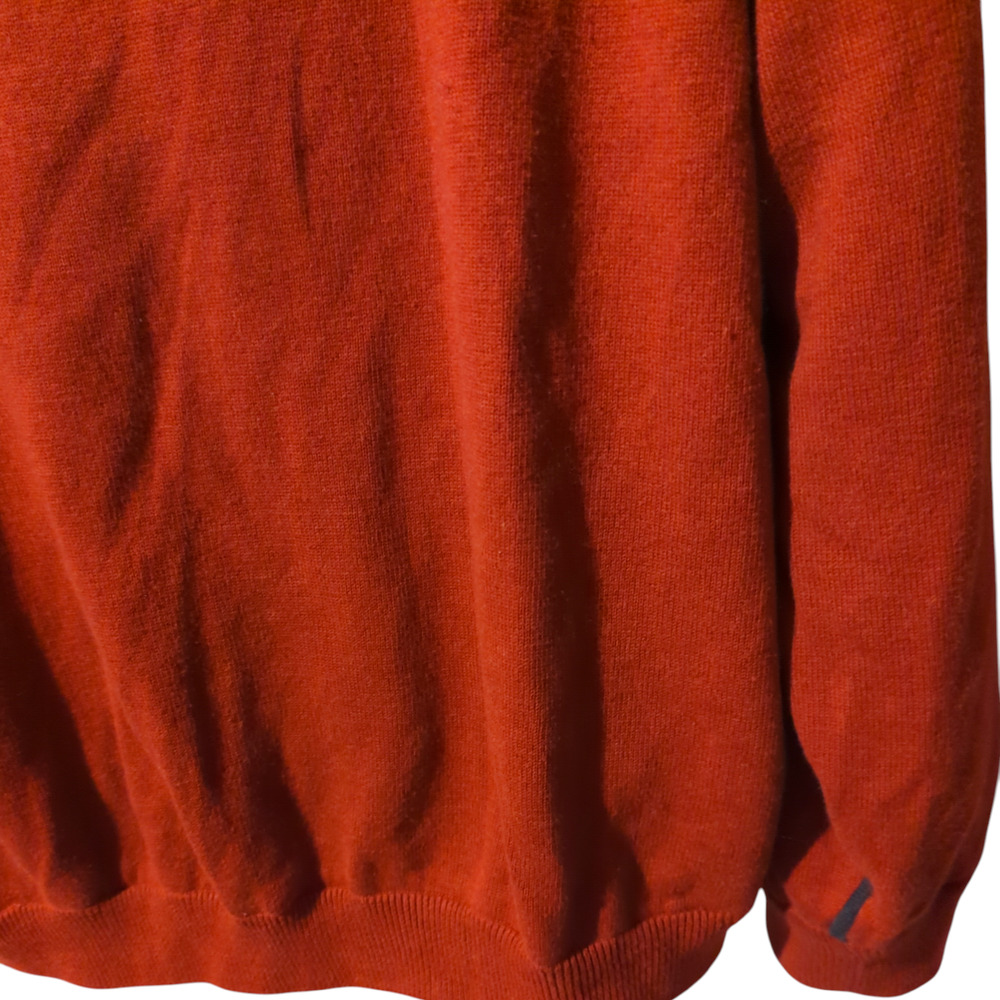 TEHAMA Burgundy Golf 1/4 Zip Sweater Windbreaker Lined Wind Shirt Men's XXL - Picture 5 of 7